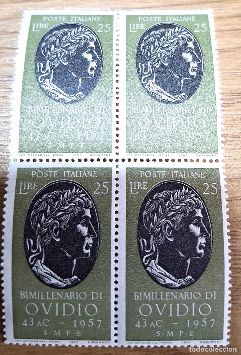 Sellos: ITALIA, 1957 SW956 BL-4 &rdquo;Ovidio, poeta&rdquo;./ Nuevo, sin charnela. MNH.