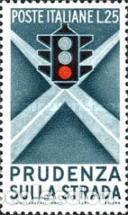 Sellos: ITALIA, 1957 SW967 &rdquo;Seguridad Vial - Sem&aacute;foro&rdquo;./ Nuevo, sin charnela. MNH.