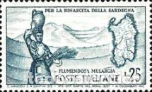 Sellos: ITALIA, 1958 SW980 &rdquo;Flumendosa - Cerde&ntilde;a&rdquo;./ Nuevo, sin charnela. MNH.