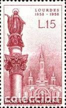 Sellos: ITALIA, 1958 SW981 &rdquo;Apariciones Marianas de Lourdes&rdquo;./ Nuevo, sin charnela. MNH.