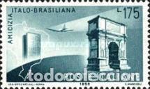 Sellos: ITALIA, 1958 SW991 &rdquo;Amistad italo - brasile&ntilde;a&rdquo;./ Nuevo, sin charnela. MNH.