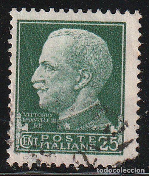 Sellos: Italia 1929 Scott 218 Sello &ordm; Reino Imperio Vittorio Emmanuele Michel 304X Yvert 229 Italy Stamp
