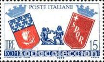 Sellos: ITALIA, 1959 SW1010 &rdquo;Lazos culturales Par&iacute;s - Roma&rdquo;./ Nuevo, sin charnela. MNH.