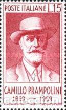 Sellos: ITALIA, 1959 SW1014 &rdquo;Camillo Prampolini, soci&oacute;logo&rdquo;./ Nuevo, sin charnela. MNH.