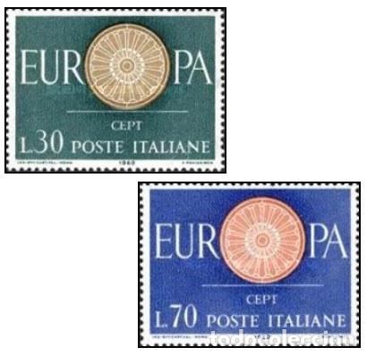 Sellos: ITALIA, 1960 SW1053/54 &rdquo;Tema Europa&rdquo;./ Nuevo, sin charnela. MNH.