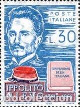 Sellos: ITALIA, 1961 SW1080 &rdquo;Ippolito Nievo, poeta&rdquo;./ Nuevo, sin charnela. MNH.