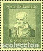 Sellos: ITALIA, 1961 SW1090 &rdquo;Gian Domenico Romagnosi, fil&oacute;sofo&rdquo;./ Nuevo, sin charnela. MNH.