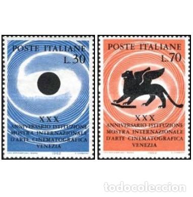 Sellos: ITALIA, 1962 SW1100/01 &rdquo;Cine: Festival de Venecia&rdquo;./ Nuevo, sin charnela. MNH.