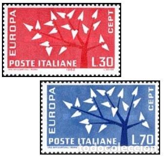 Sellos: ITALIA, 1962 SW1105/06 &rdquo;Tema Europa&rdquo;./ Nuevo, sin charnela. MNH.