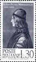 Sellos: ITALIA, 1963 SW1114 &rdquo;Giovanni Pico della Mirandola, fil&oacute;sofo&rdquo;./ Nuevo, sin charnela. MNH.