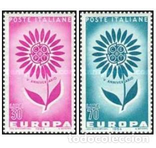 Sellos: ITALIA, 1964 SW1140/41 &rdquo;Tema Europa&rdquo;./ Nuevo, sin charnela. MNH.