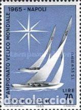 Sellos: ITALIA, 1965 SW1158 &rdquo;Campeonato Mundial de Regatas, 5,5m - Alassio&rdquo;./ Nuevo, sin charnela. MNH.
