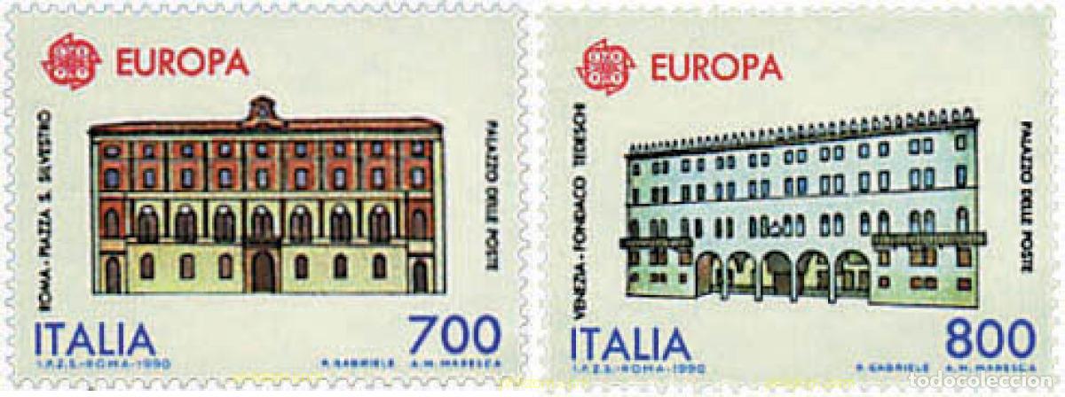 Sellos: 65903 MNH ITALIA 1990 EUROPA CEPT. OFICINAS POSTALES