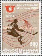 Sellos: ITALIA, 1965 SW1176 &rdquo;Hockey hielo - Tur&iacute;&rdquo;./ Nuevo, sin charnela. MNH.