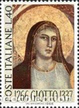 Sellos: ITALIA, 1965 SW1193 &rdquo;Cent. de Giotto, pintor&rdquo;./ Nuevo, sin charnela. MNH.