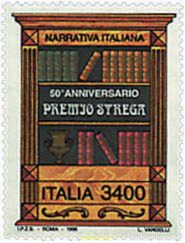 Sellos: 31216 MNH ITALIA 1996 50 ANIVERSARIO DEL PREMIO &rdquo;STREGA&rdquo;