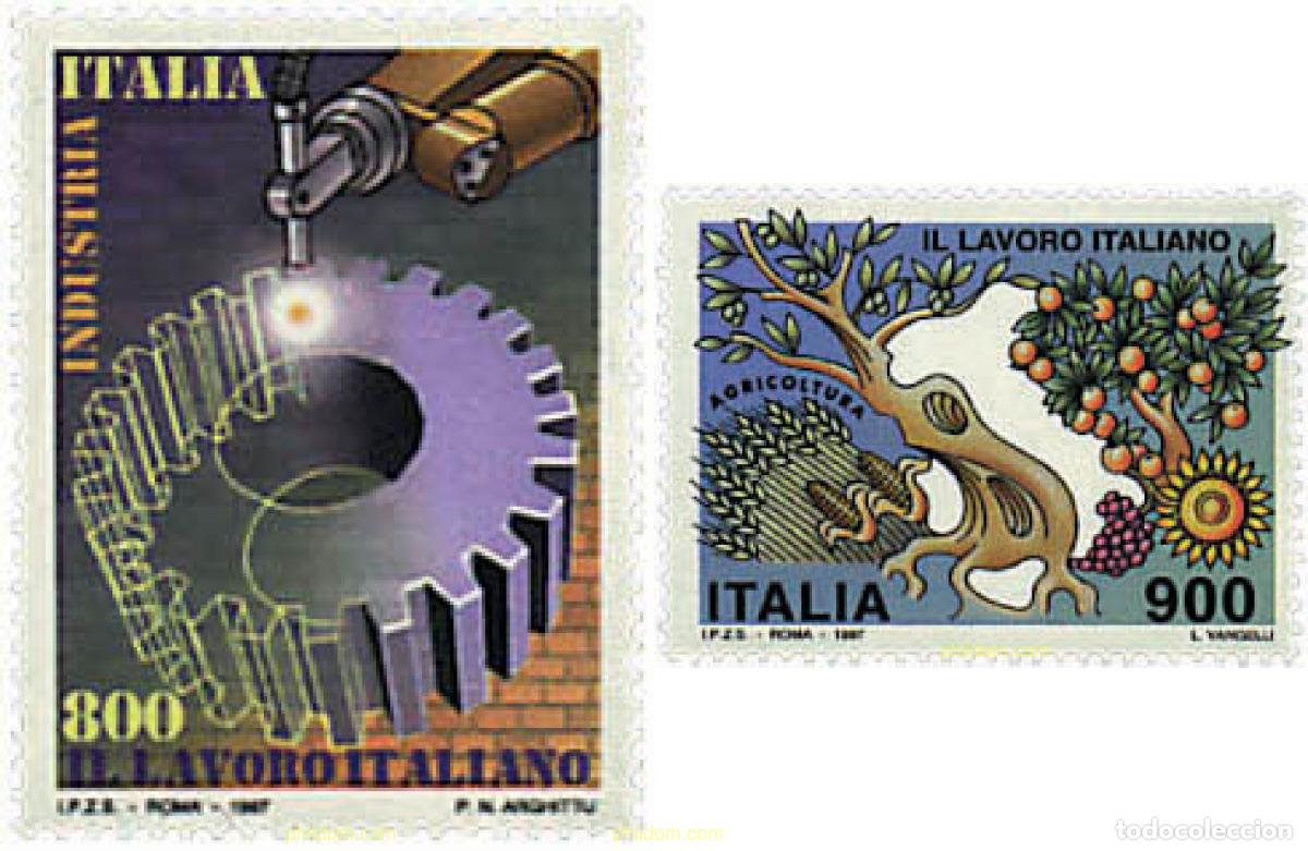 Selos: 35843 MNH ITALIA 1997 EL TRABAJO EN ITALIA. LA INDUSTRIA Y LA AGRICULTURA