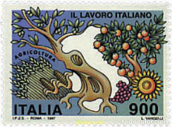 Selos: 217000 MNH ITALIA 1997 EL TRABAJO EN ITALIA. LA INDUSTRIA Y LA AGRICULTURA