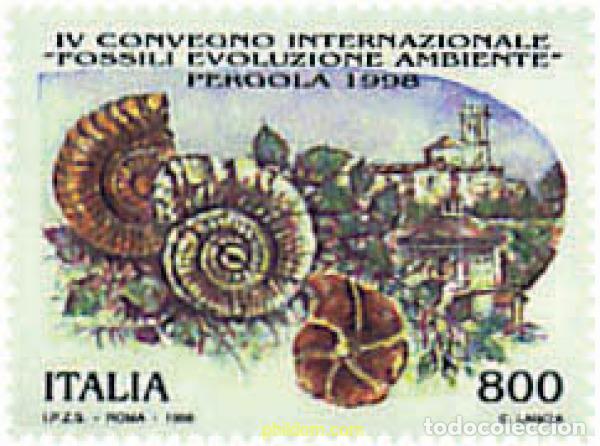 Francobolli: 67116 MNH ITALIA 1998 4 CONGRESO INTERNACIONAL DE FOSILES, EVOLUCION Y MEDIO AMBIENTE