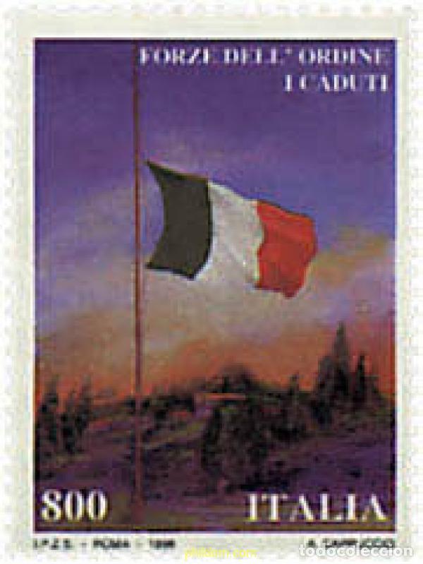 Stamps: 35369 MNH ITALIA 1998 EN HONOR DE LOS CAIDOS DE LAS FUERZAS DEL ORDEN