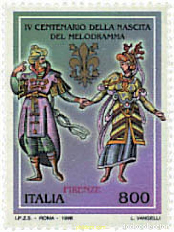 Sellos: 35644 MNH ITALIA 1998 400 ANIVERSARIO DEL MELODRAMA