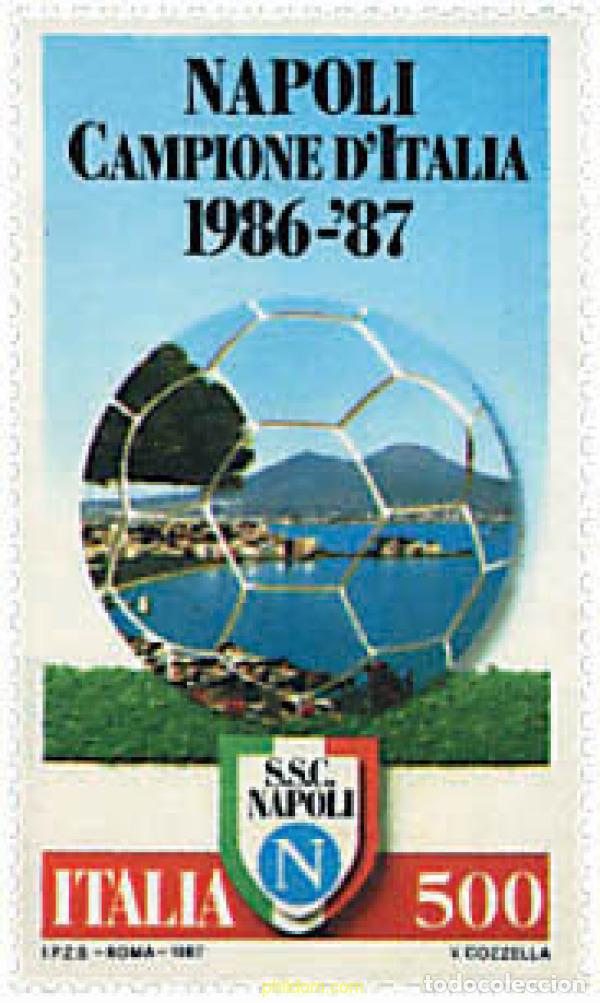 Francobolli: 67062 MNH ITALIA 1987 NAPOLES CAMPEON DE ITALIA DE FUTBOL