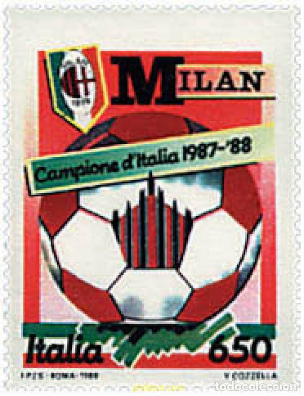 Francobolli: 67065 MNH ITALIA 1988 MILAN CAMPEON DE ITALIA DE FUTBOL