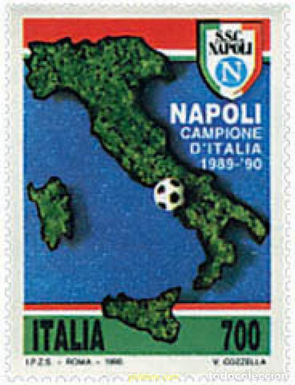 Francobolli: 78106 MNH ITALIA 1990 NAPOLES CAMPEON DE ITALIA DE FUTBOL