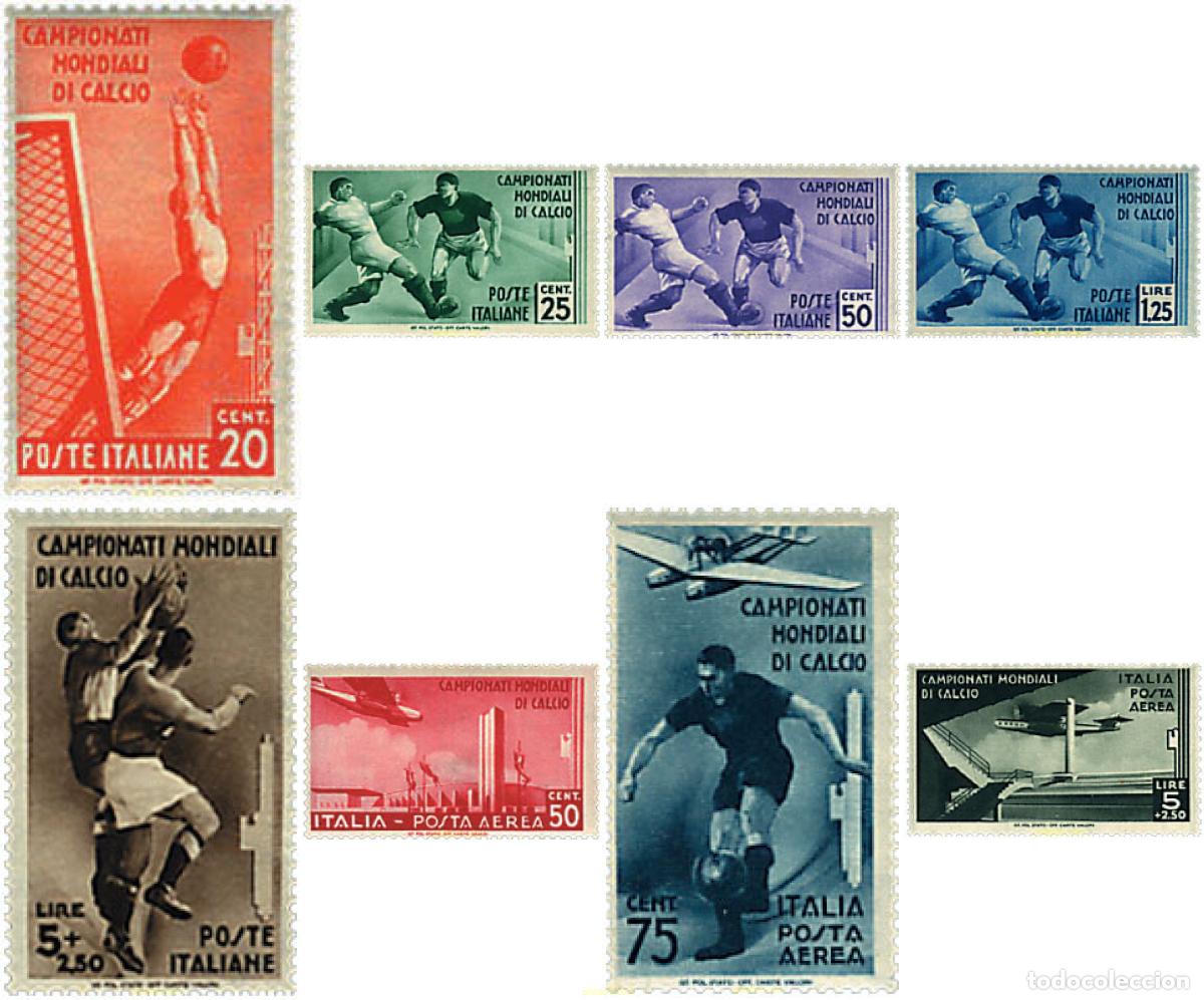 Selos: 329597 HINGED ITALIA 1934 COPA DEL MUNDO DE FUTBOL. ITALIA-34