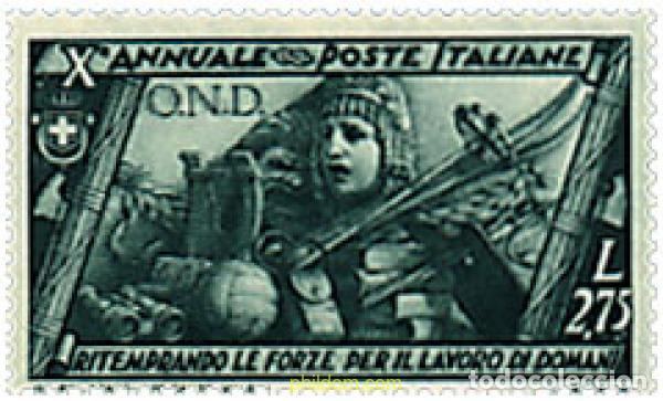 Selos: 679533 HINGED ITALIA 1932 10 ANIVERSARIO DE LA MARCHA HASTA ROMA