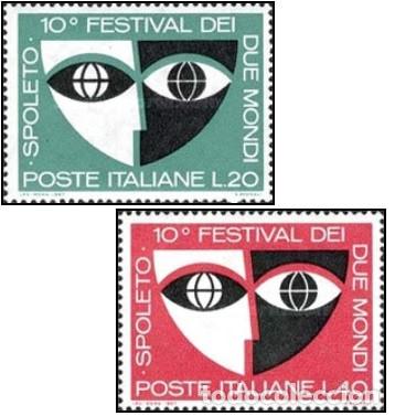 Sellos: ITALIA, 1967 SW1211/12 &rdquo;Festival de los dos mundos - Spoleto&rdquo;./ Nuevo, sin charnela. MNH.