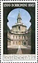 Sellos: ITALIA, 1967 SW1216 &rdquo;Francesco Borromini, arquitecto&rdquo;./ Nuevo, sin charnela. MNH.