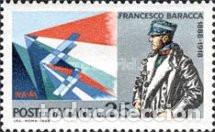 Sellos: ITALIA, 1968 SW1252 &rdquo;1&ordf; Guerra Mundial: Francesco Baracca, piloto &rdquo;./ Nuevo, sin charnela. MNH.