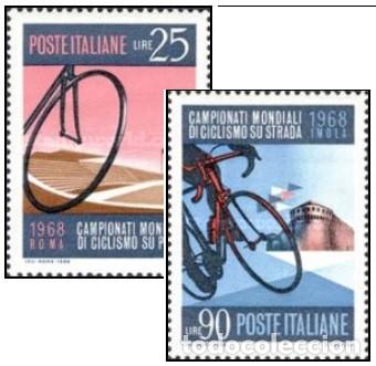 Timbres: ITALIA, 1968 SW1254/55 &rdquo;Ciclismo en pista - Roma&rdquo;./ Nuevo, sin charnela. MNH.