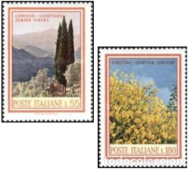 Selos: ITALIA, 1968 SW1268/69 &rdquo;Arbustos y &aacute;rboles&rdquo;./ Nuevo, sin charnela. MNH.