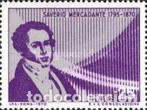 Sellos: ITALIA, 1970 SW1306 &rdquo;Saverio Mercadante, compositor&rdquo;./ Nuevo, sin charnela. MNH.