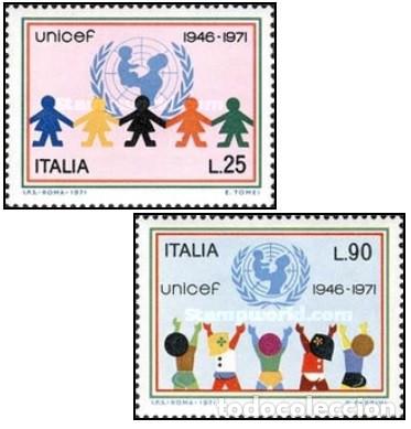 Francobolli: ITALIA, 1971 SW1327/28 &rdquo;XXV Aniversario de UNICEF&rdquo;./ Nuevo, sin charnela. MNH.