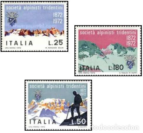 Selos: ITALIA, 1972 SW1346/48 &rdquo;Sociedad Tridentina de Alpinistas&rdquo;./ Nuevo, sin charnela. MNH.