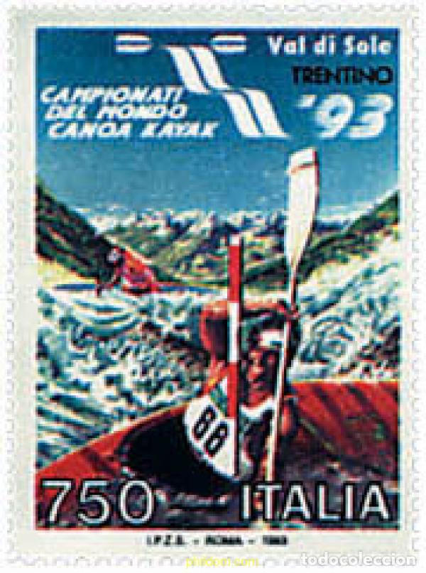 Sellos: 67085 MNH ITALIA 1993 CAMPEONATO DEL MUNDO DE CANOA-KAYAK