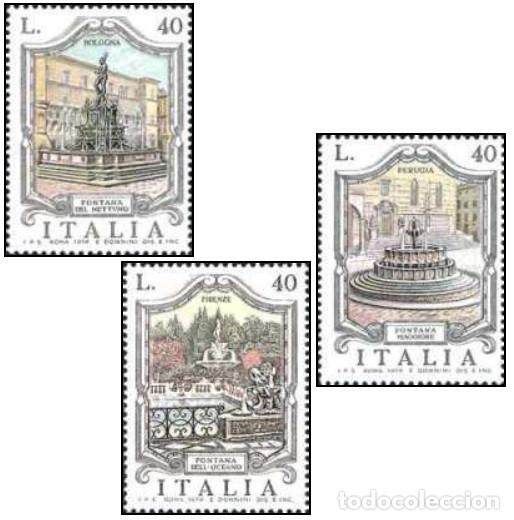 Sellos: ITALIA, 1974 SW1445/47 &rdquo;Fuentes hist&oacute;ricas&rdquo;./ Nuevo, sin charnela. MNH.