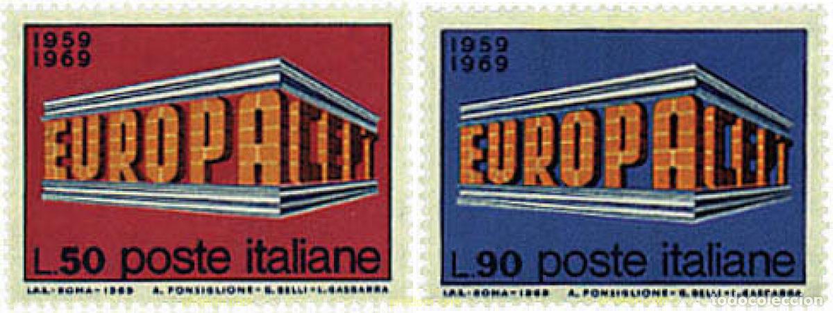 Francobolli: 62179 MNH ITALIA 1969 EUROPA CEPT. 10 ANIVERSARIO DE LA CEPT