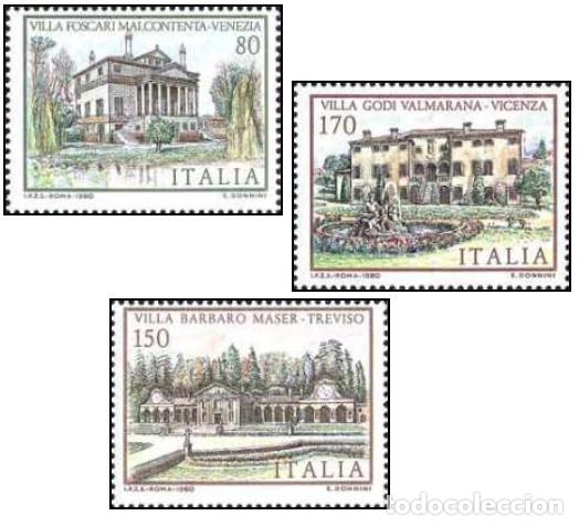 Francobolli: ITALIA, 1980 SW1709/11 &rdquo;Villas hist&oacute;ricas del arquitecto Palladio - Ven&rdquo;./ Nuevo, sin charnela. MNH.