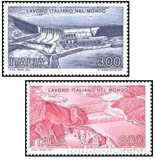 Sellos: ITALIA, 1981 SW1733/34 &rdquo;Obras italianas en el mundo&rdquo;./ Nuevo, sin charnela. MNH.