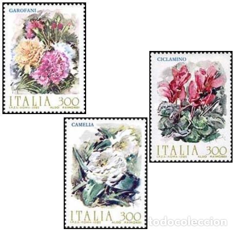 Sellos: ITALIA, 1982 SW1771/73 &rdquo;Flores&rdquo;./ Nuevo, sin charnela. MNH.