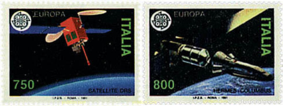 Sellos: 65904 MNH ITALIA 1991 EUROPA CEPT. TELECOMUNICACIONES