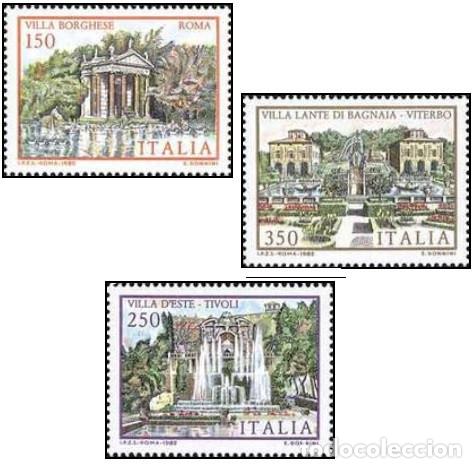 Stamps: ITALIA, 1982 SW1788/90 &rdquo;Villas del Lazio&rdquo;./ Nuevo, sin charnela. MNH.