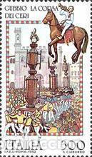 Sellos: ITALIA, 1983 SW1822 &rdquo;Folklore: Carrera de las Velas, Gubbio&rdquo;./ Nuevo, sin charnela. MNH.