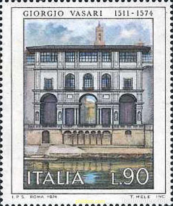 Sellos: 131198 MNH ITALIA 1974 4 CENTENARIO DE LA MUERTE DE GIORFIO VASARI