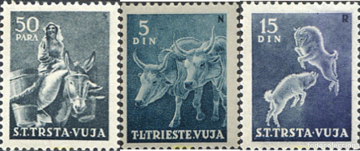 Sellos: 239849 MNH TRIESTE Zona B 1950 FAUNA
