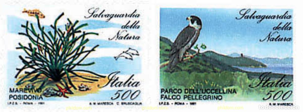 Stamps: 216950 MNH ITALIA 1991 PROTECCION DE LA NATURALEZA